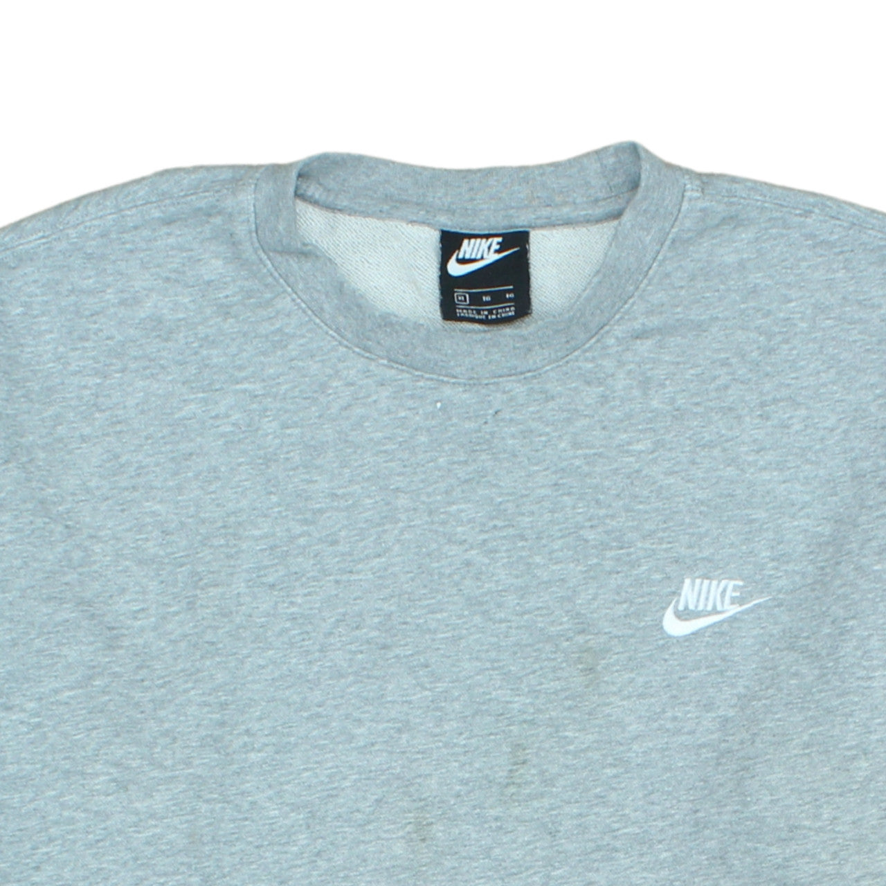 Mens UK Size XL Nike Grey Pullover Sweatshirt
