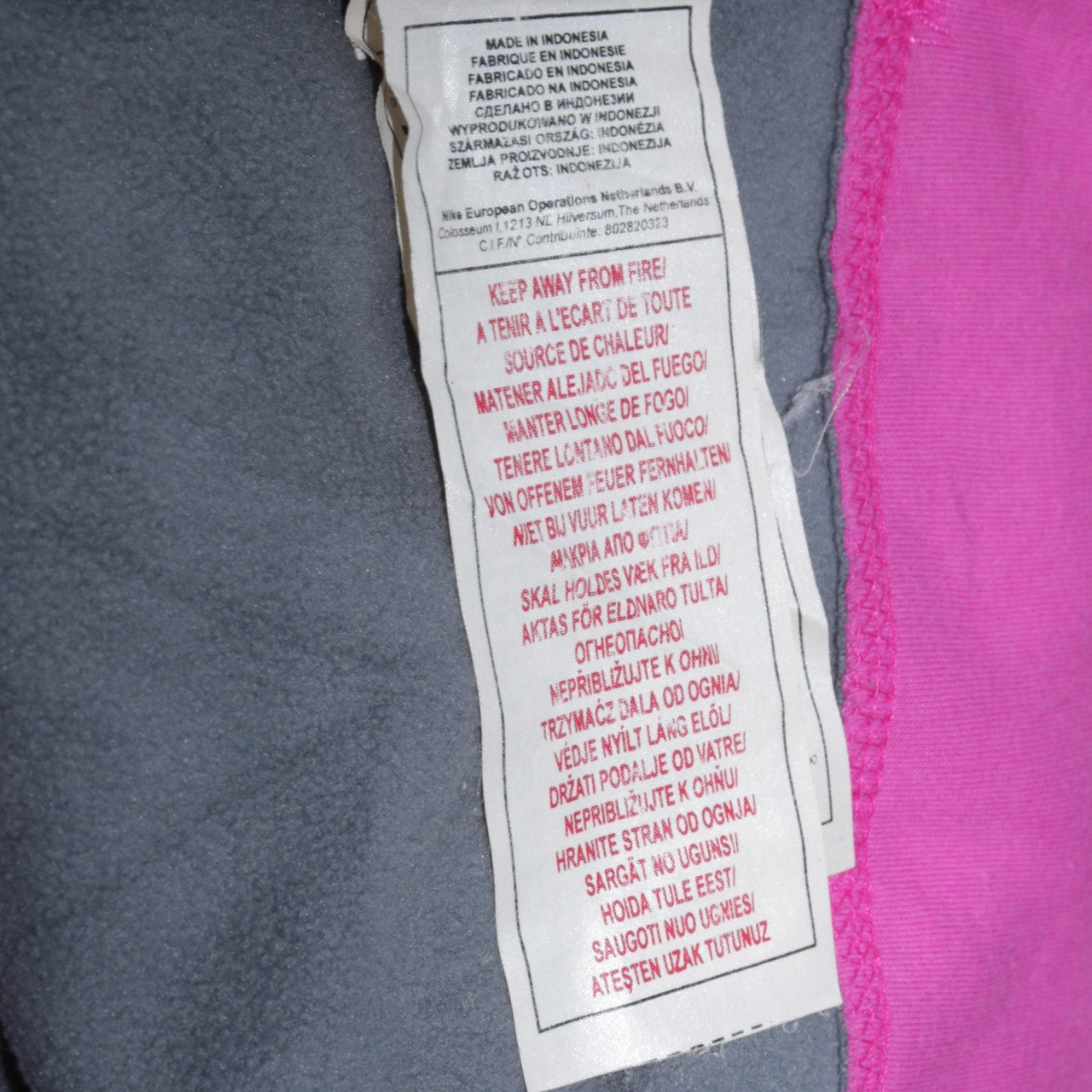 Womens UK Size XL Nike Pink Pullover Sweatshirt