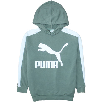 Womens UK Size 10 PUMA Green Pullover Hoodie