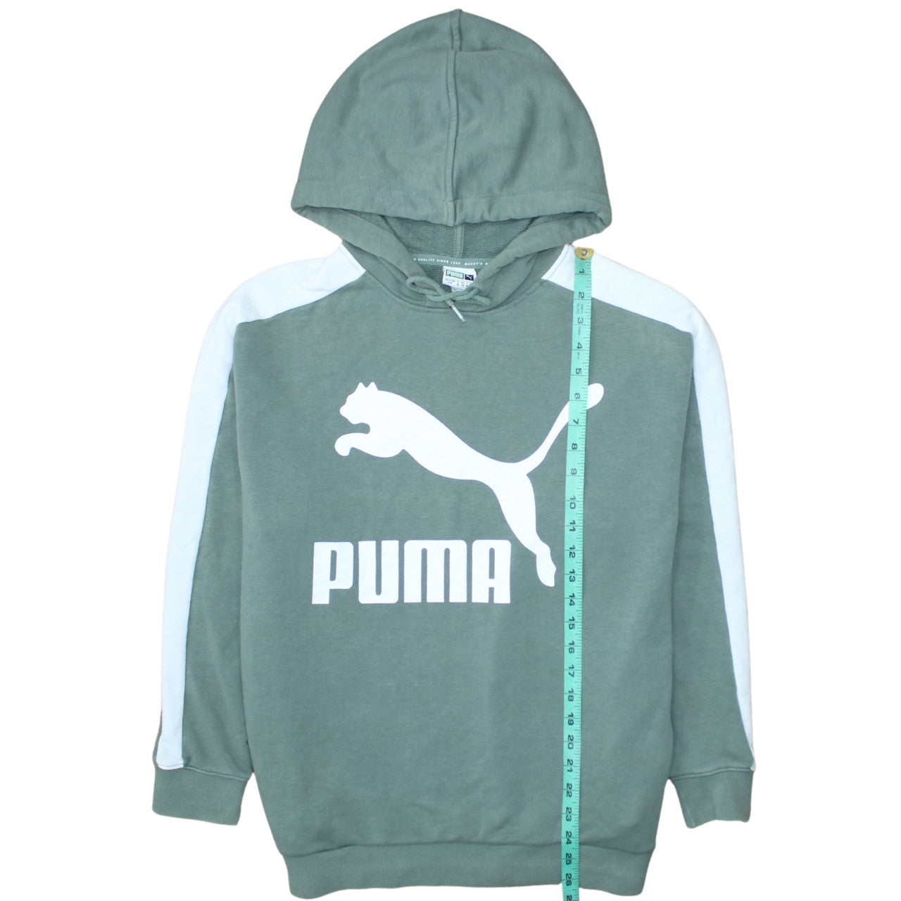 Womens UK Size 10 PUMA Green Pullover Hoodie