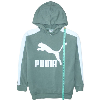 Womens UK Size 10 PUMA Green Pullover Hoodie