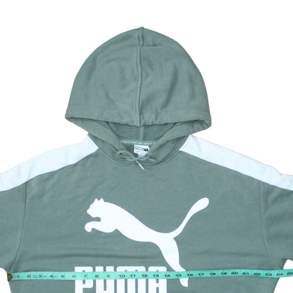 Womens UK Size 10 PUMA Green Pullover Hoodie