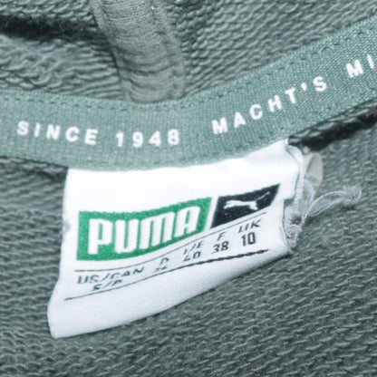 Womens UK Size 10 PUMA Green Pullover Hoodie