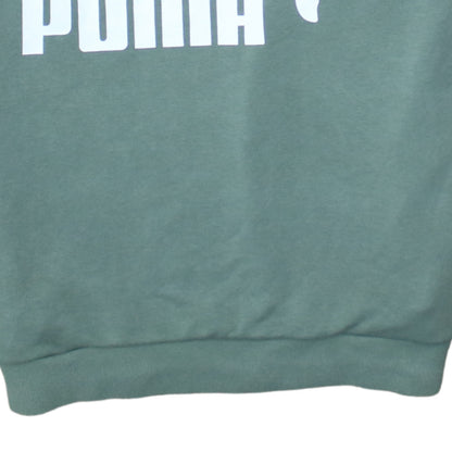 Womens UK Size 10 PUMA Green Pullover Hoodie