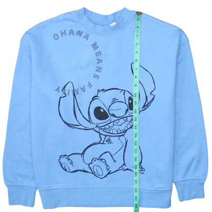 Womens UK Size S Disney Blue Pullover Sweatshirt