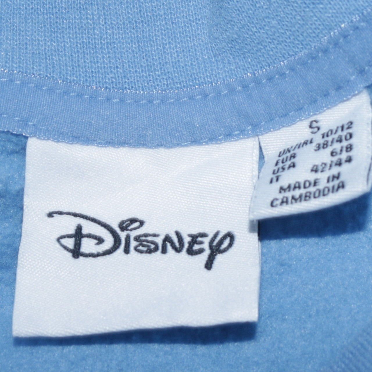 Womens UK Size S Disney Blue Pullover Sweatshirt
