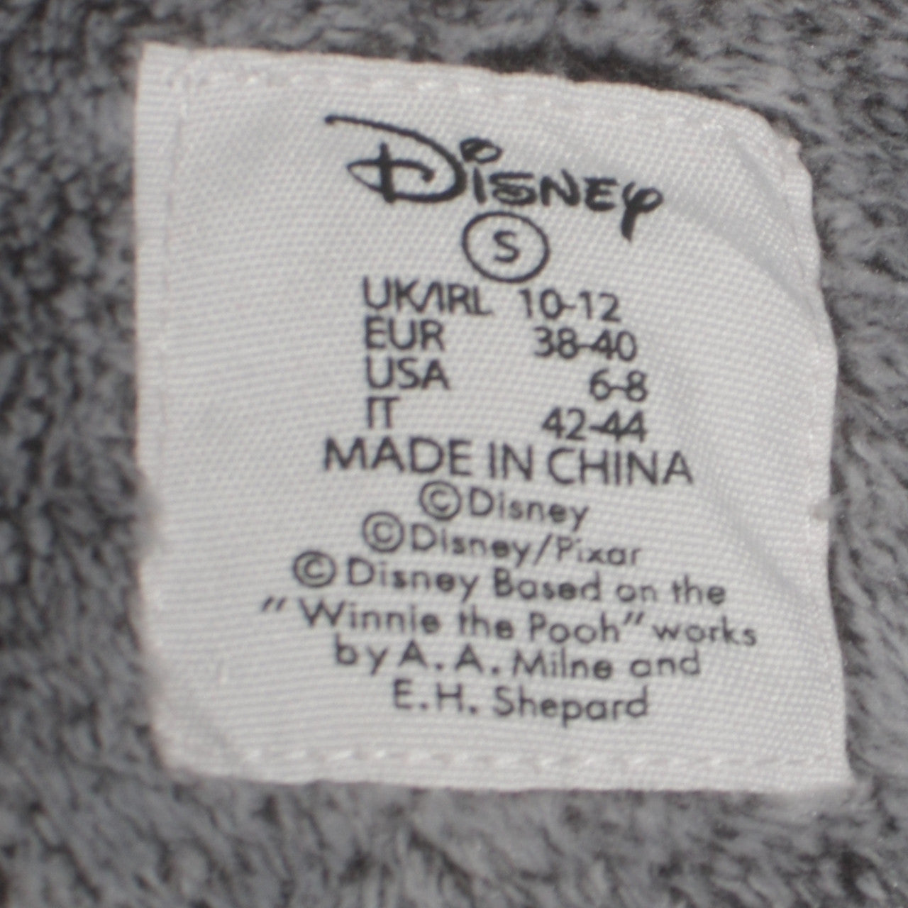 Disney Women Grey Thumper Fleece Hooded Jumper Size 10-12