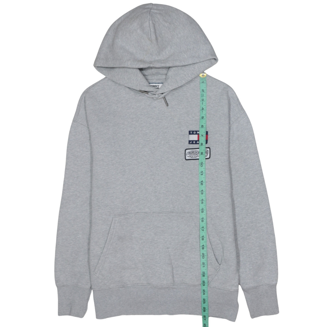Mens UK Size L Tommy Jeans Grey Pullover Hoodie