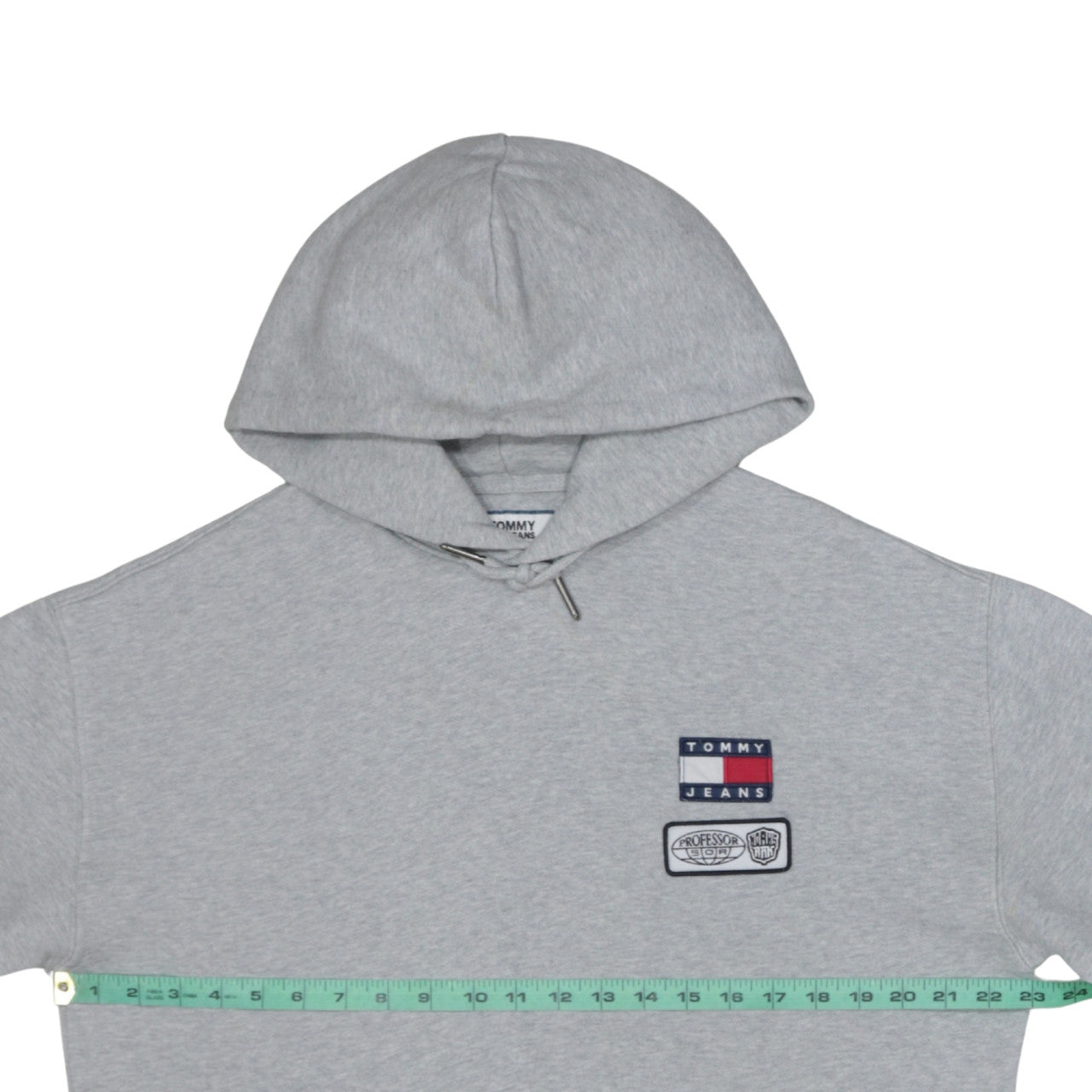 Mens UK Size L Tommy Jeans Grey Pullover Hoodie