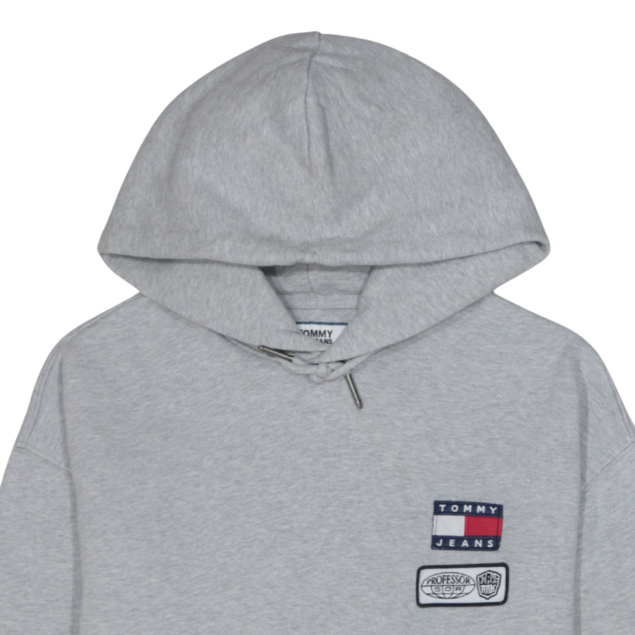 Mens UK Size L Tommy Jeans Grey Pullover Hoodie