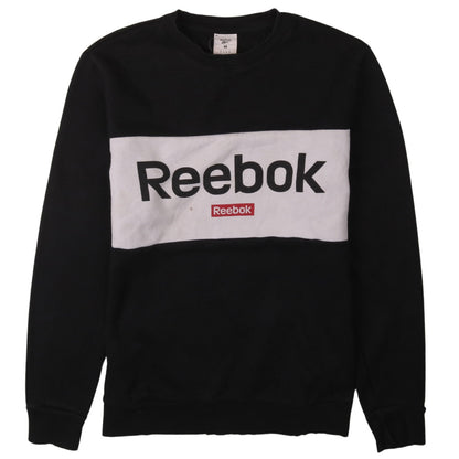 Mens UK Size M Reebok Black Pullover Sweatshirt