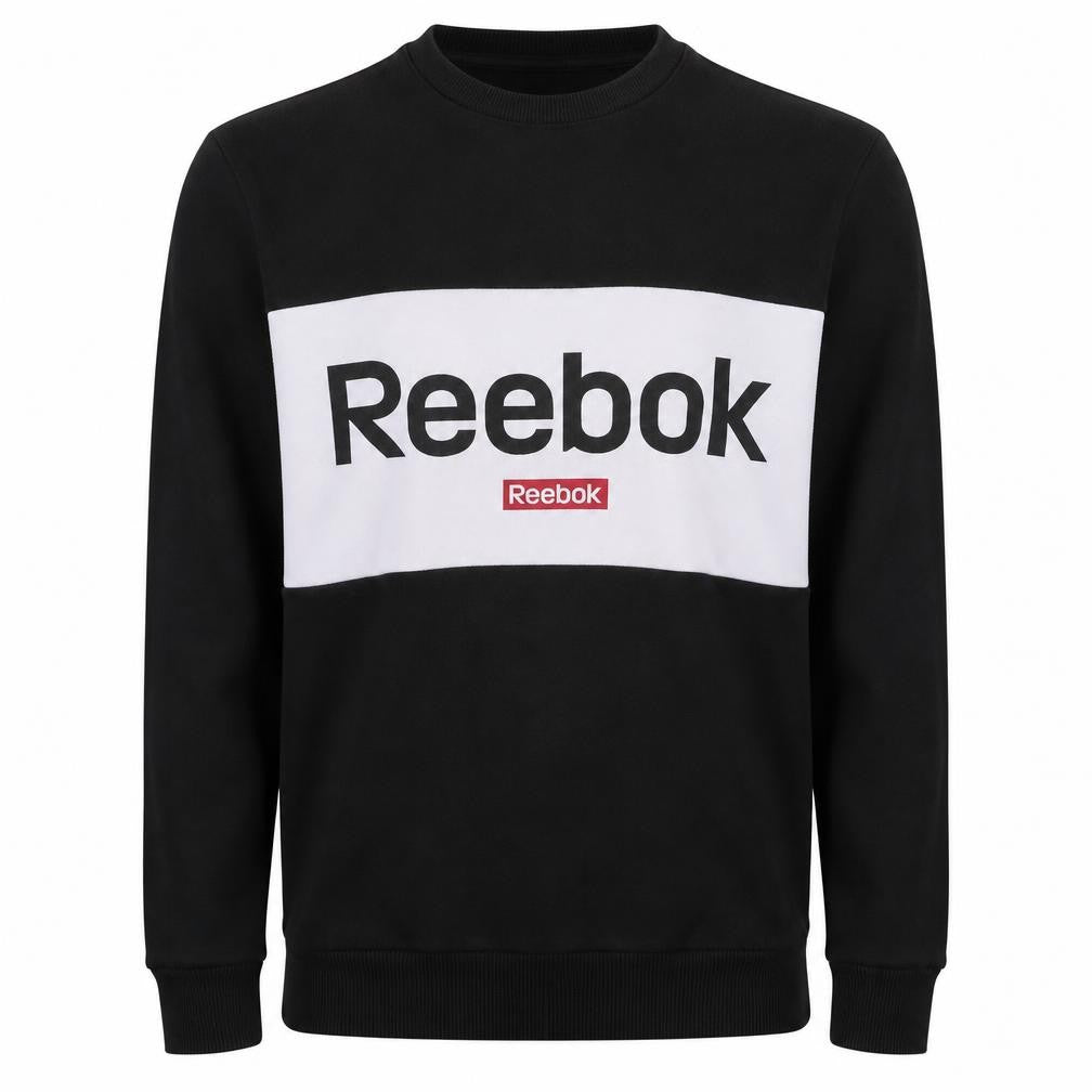 Mens UK Size M Reebok Black Pullover Sweatshirt