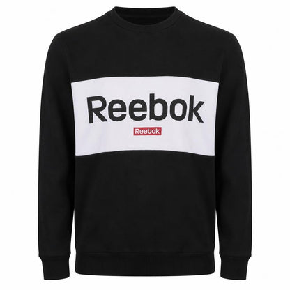 Mens UK Size M Reebok Black Pullover Sweatshirt