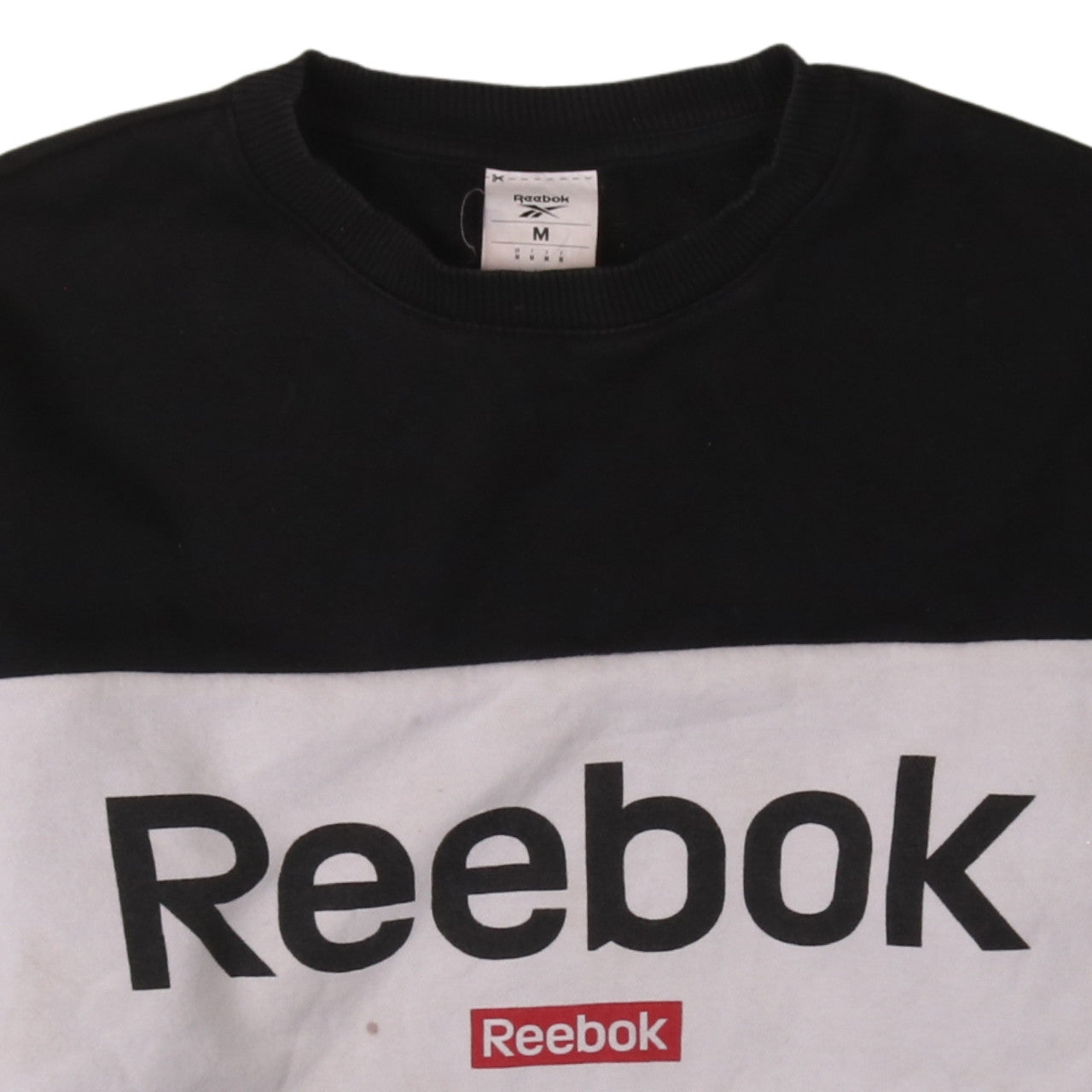 Mens UK Size M Reebok Black Pullover Sweatshirt