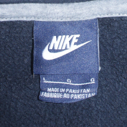 Nike Mens Black Full Zip Hoodie L Fleece Sports Sweatshirt