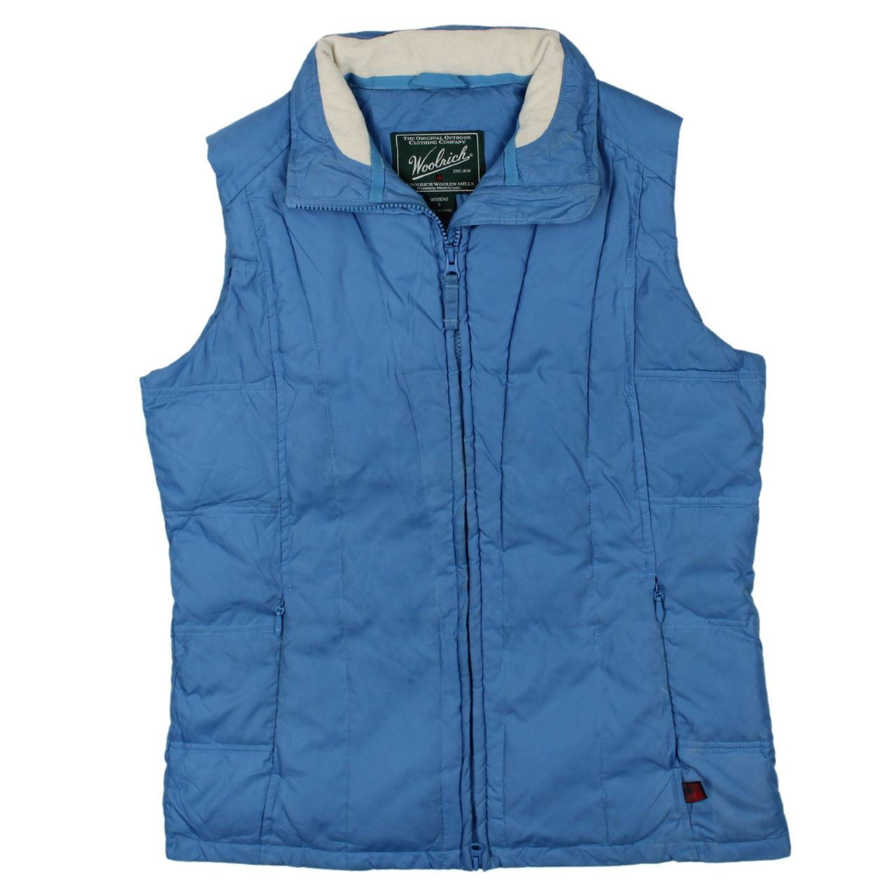 Womens UK Size S Woolrich Blue Puffer Jacket