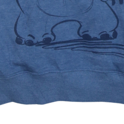 Womens UK Size S Disney Blue Pullover Hoodie