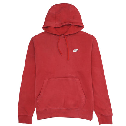 Mens UK Size M Nike Red Pullover Hoodie