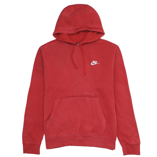 Mens UK Size M Nike Red Pullover Hoodie