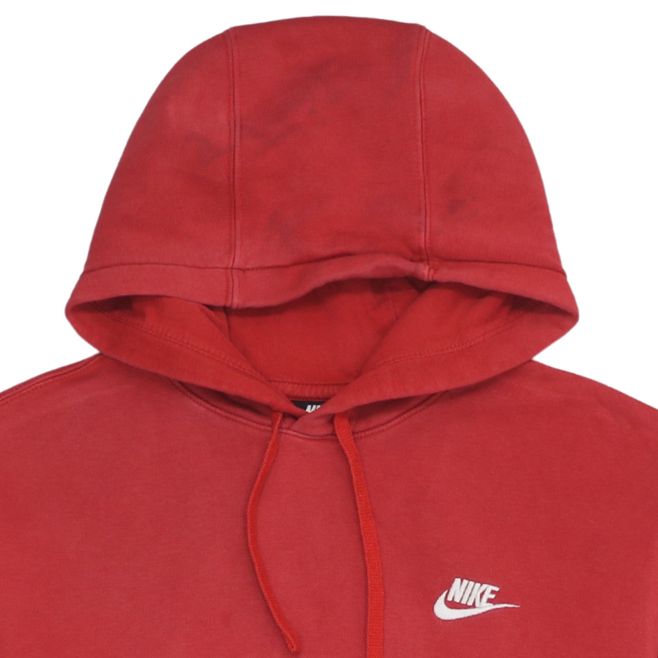 Mens UK Size M Nike Red Pullover Hoodie
