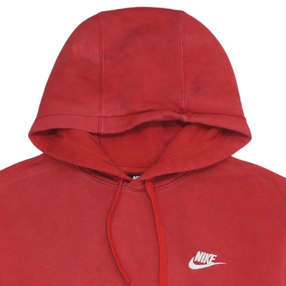 Mens UK Size M Nike Red Pullover Hoodie