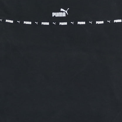 Puma Womens Black Logo Crew Neck Pullover Sweatshirt Size L