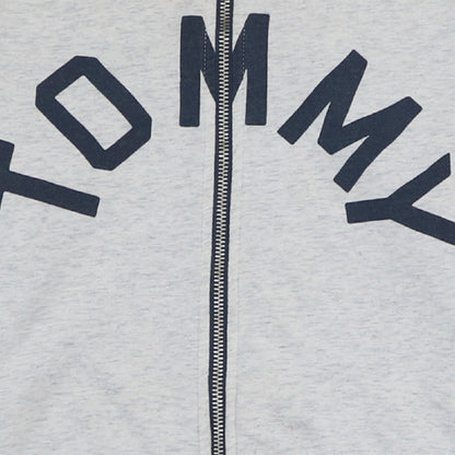 Tommy Hilfiger Womens Grey Full Zip Sweatshirt Size S Casual
