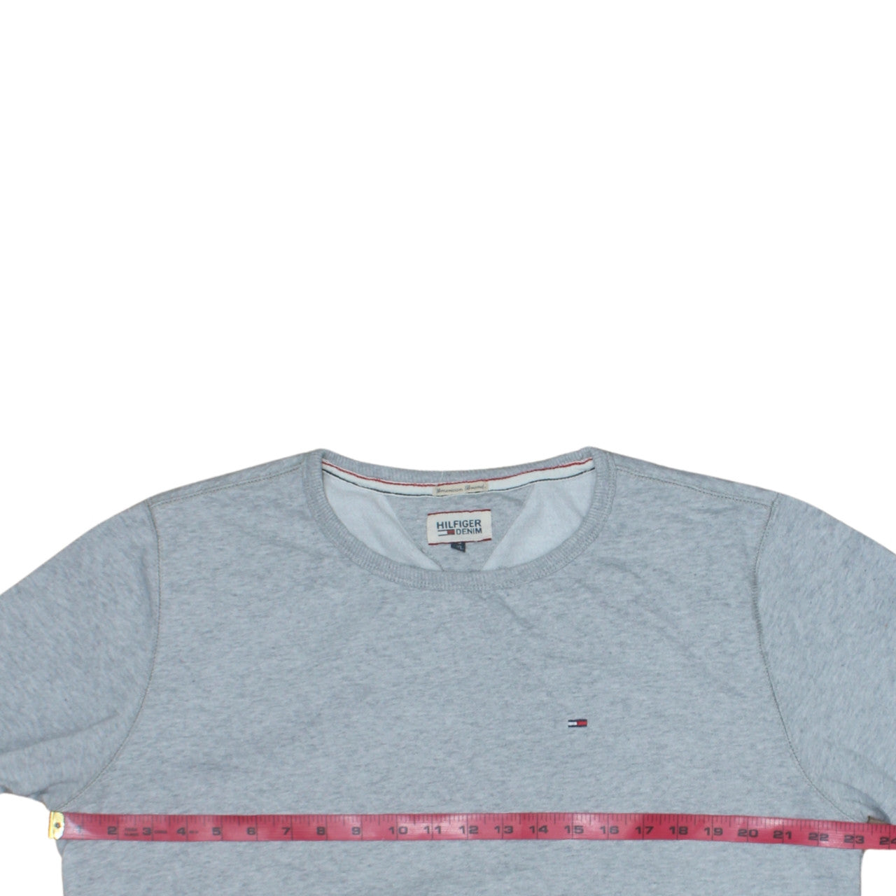 Mens UK Size L Hilfiger Denim Grey Pullover Sweatshirt