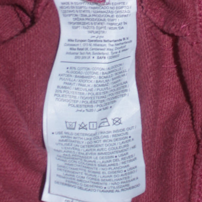 Nike Womens Red XS 1/4 Zip Oversized Sweatshirt Pullover