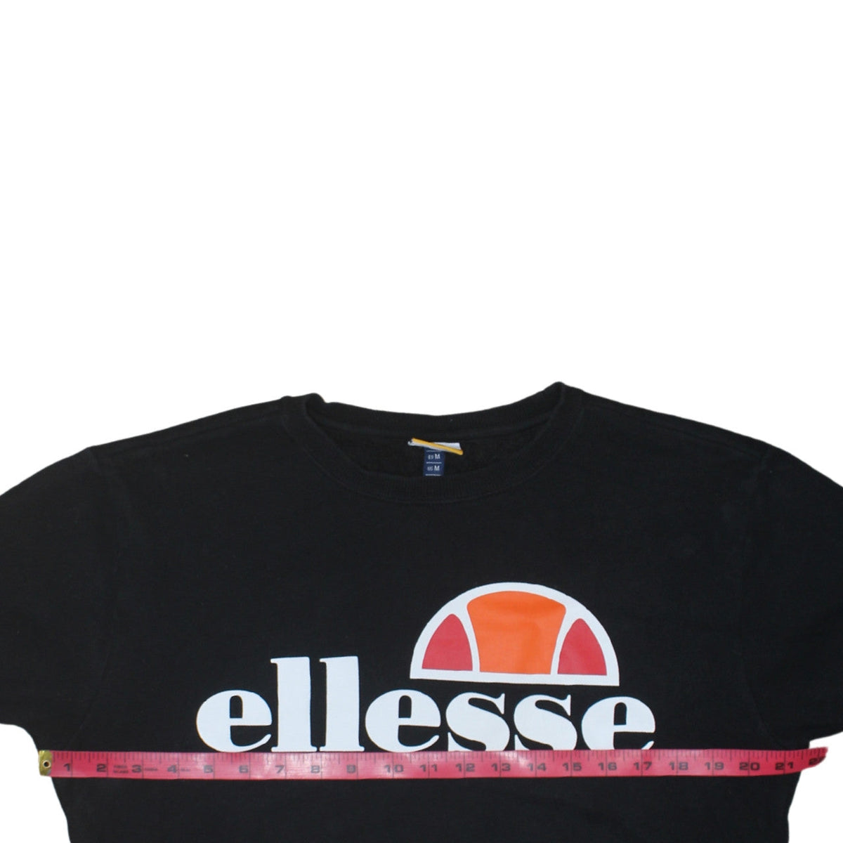 Ellesse Mens Black Pullover Sweatshirt M Regular Fit Logo Jumper
