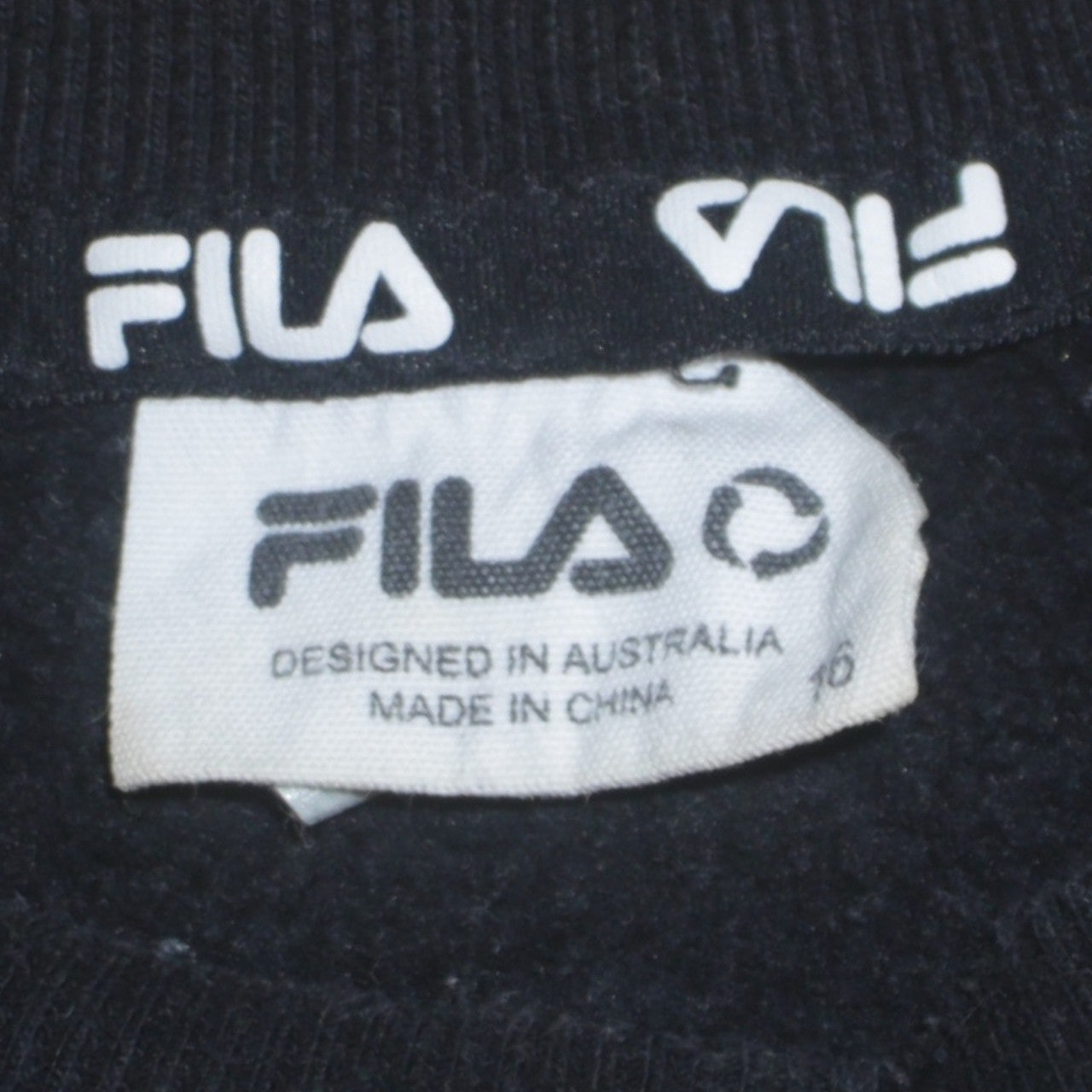 Womens UK Size 16 FILA Multicoloured Pullover Sweatshirt