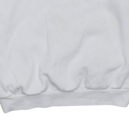 Adidas Women White Crew Neck Long Sleeve Pullover Sweatshirt Size 8