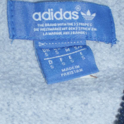 Mens UK Size S adidas Blue Full Zip Hoodie