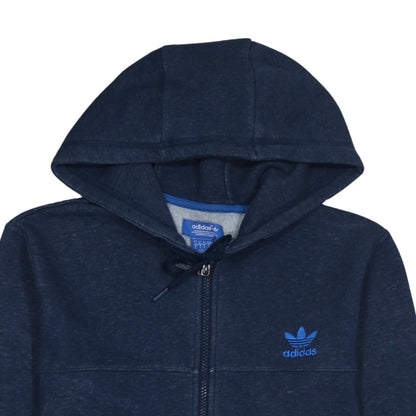Mens UK Size S adidas Blue Full Zip Hoodie