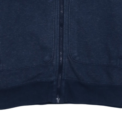 Mens UK Size S adidas Blue Full Zip Hoodie