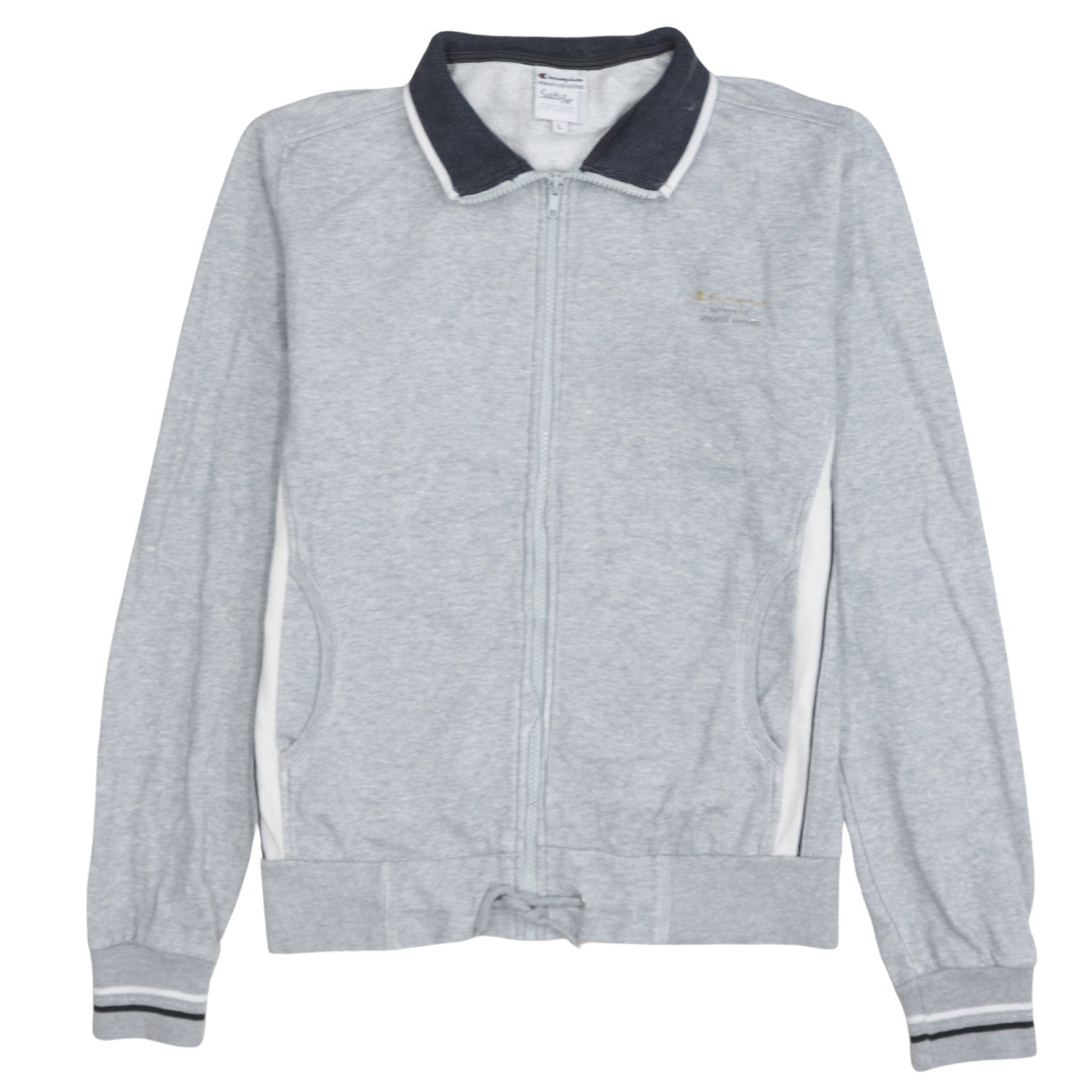 Womens UK Size L Champion Grey Full Zip Sweatshirt