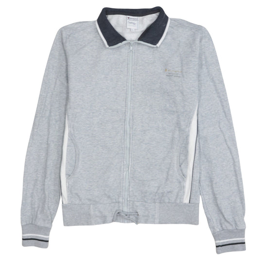 Womens UK Size L Champion Grey Full Zip Sweatshirt