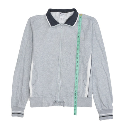 Womens UK Size L Champion Grey Full Zip Sweatshirt