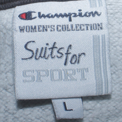Womens UK Size L Champion Grey Full Zip Sweatshirt