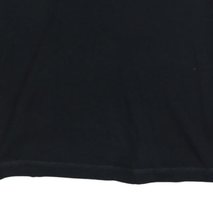 Hilfiger Denim Men's Black Long Sleeve Crew Neck Cotton T-Shirt M