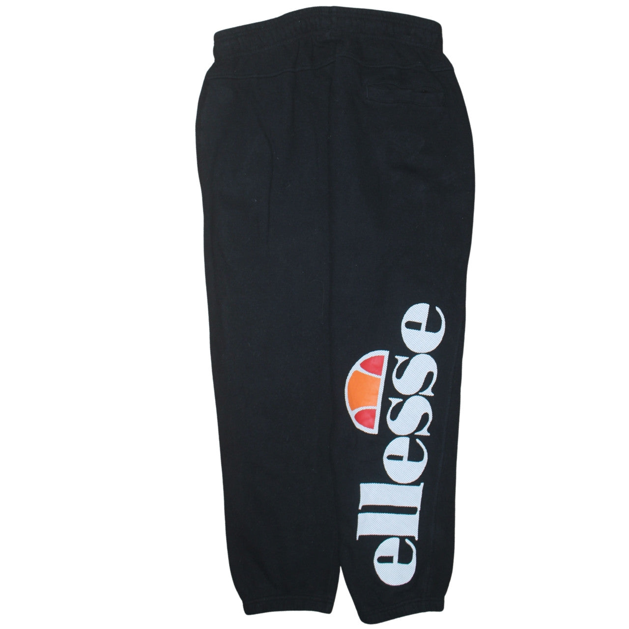 Womens UK Size L ellesse Regular Fit Jogger Black Trousers