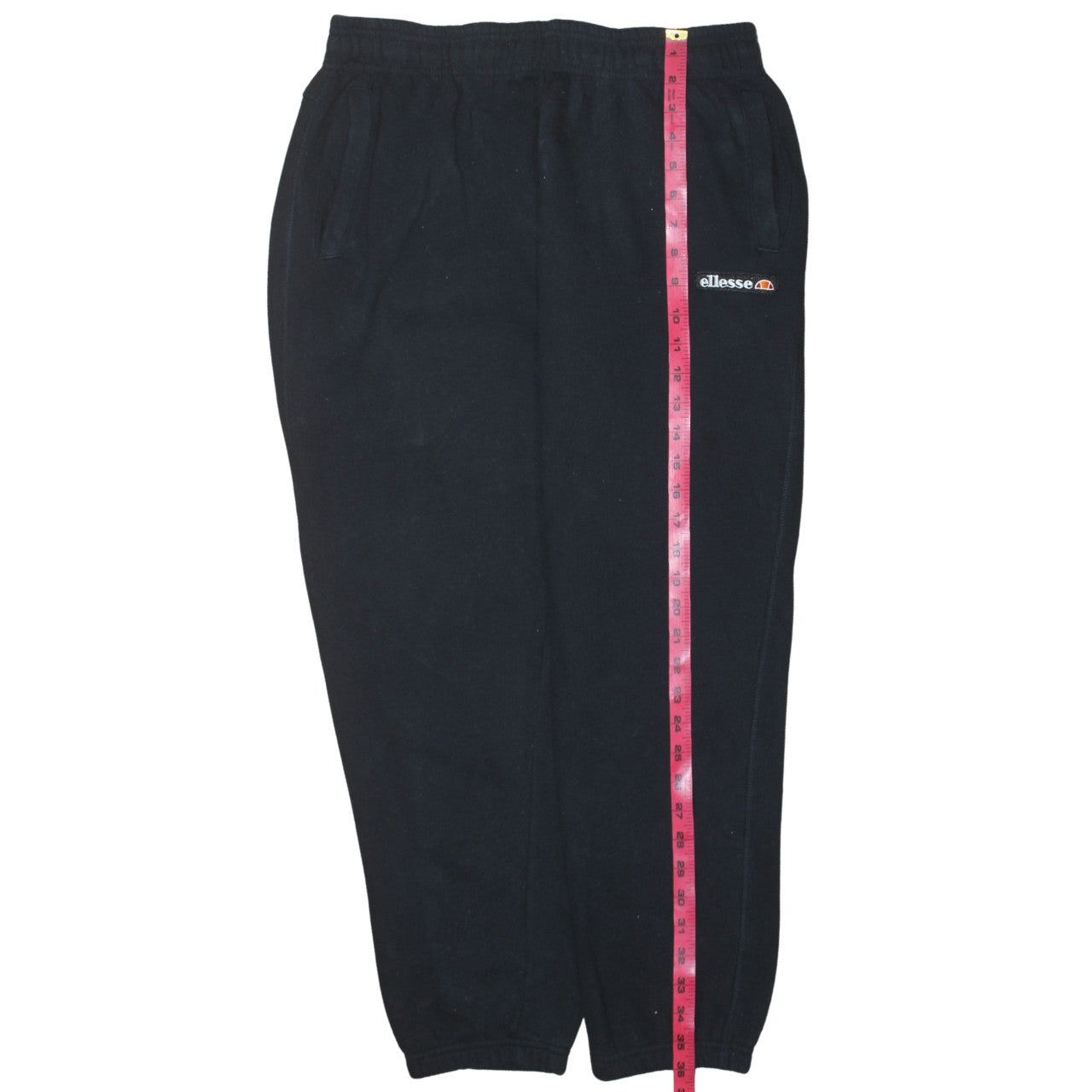 Womens UK Size L ellesse Regular Fit Jogger Black Trousers