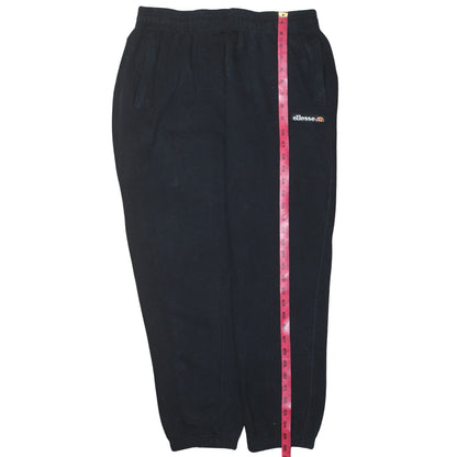 Womens UK Size L ellesse Regular Fit Jogger Black Trousers