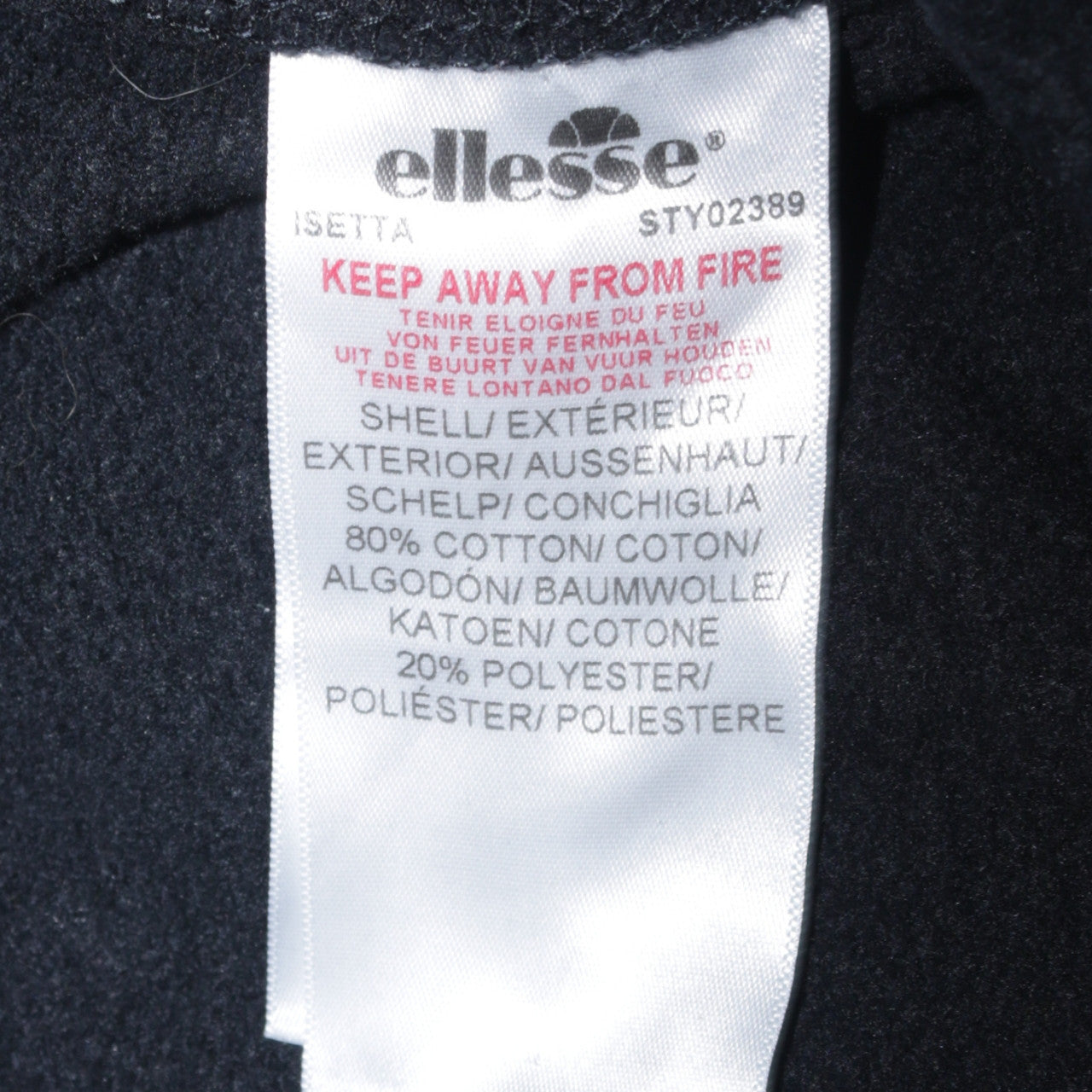 Womens UK Size L ellesse Regular Fit Jogger Black Trousers