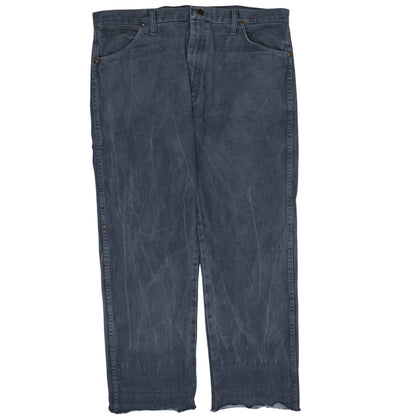 Wrangler Men's Blue Denim Straight Jeans 36x32 Regular Fit