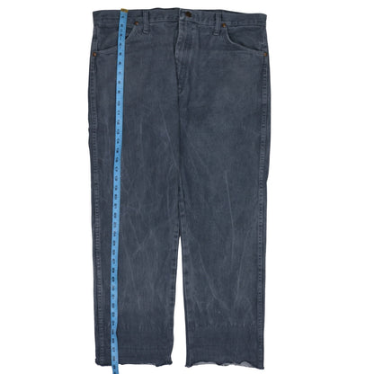 Wrangler Men's Blue Denim Straight Jeans 36x32 Regular Fit