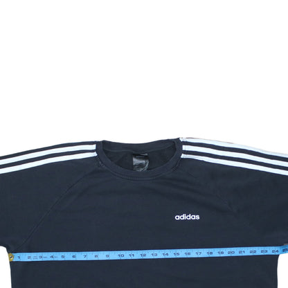 Adidas Women's Black Crew Neck Pullover Sweatshirt Size M Classic Fit