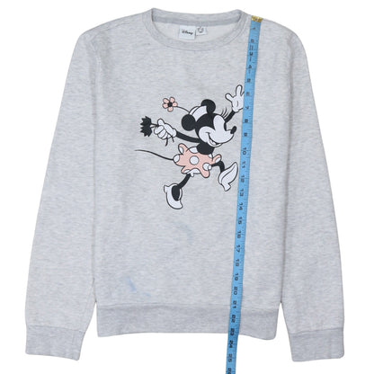 Disney Women’s Grey Minnie Mouse XS Pullover Sweatshirt