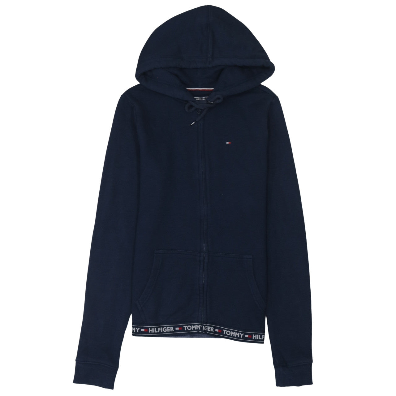 Womens UK Size S Tommy Hilfiger Blue Full Zip Hoodie