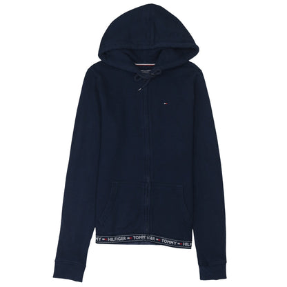 Womens UK Size S Tommy Hilfiger Blue Full Zip Hoodie